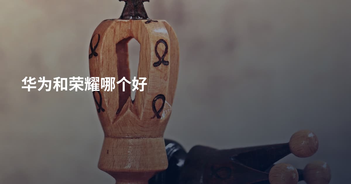 华为和荣耀哪个好