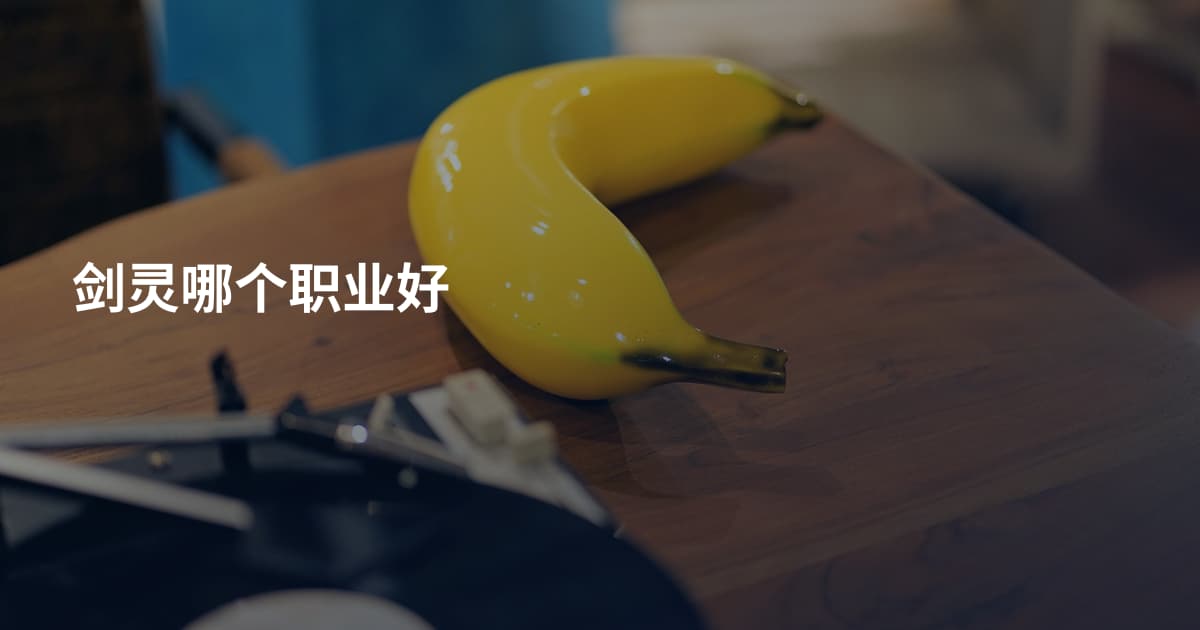 剑灵哪个职业好