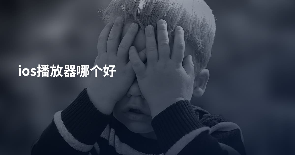 ios播放器哪个好