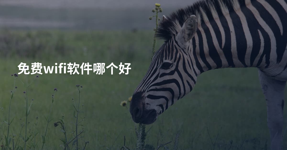 免费wifi软件哪个好