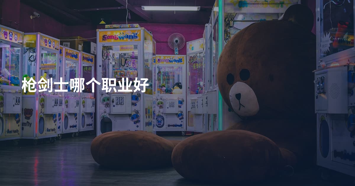 枪剑士哪个职业好