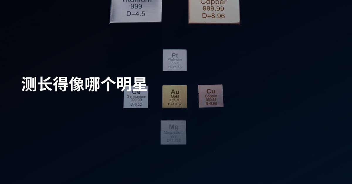 测长得像哪个明星