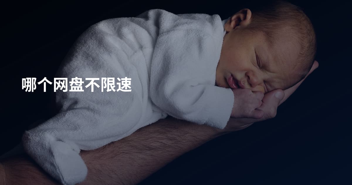 哪个网盘不限速