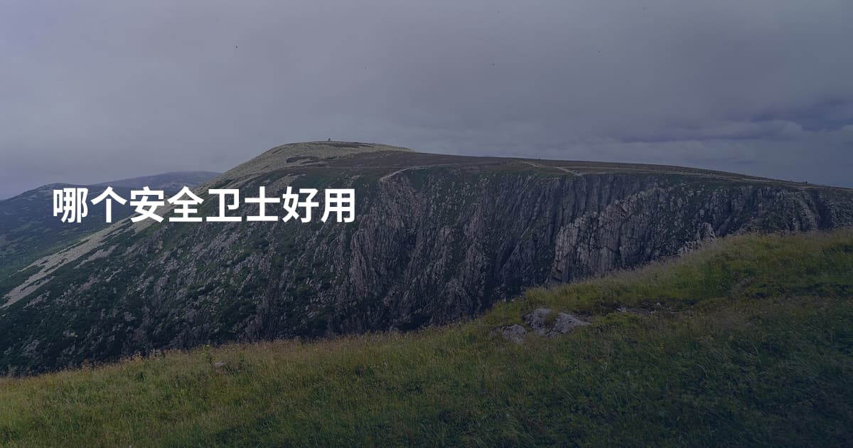 哪个安全卫士好用