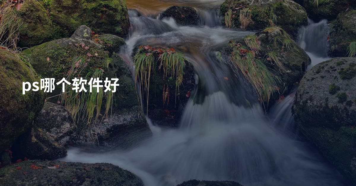 ps哪个软件好