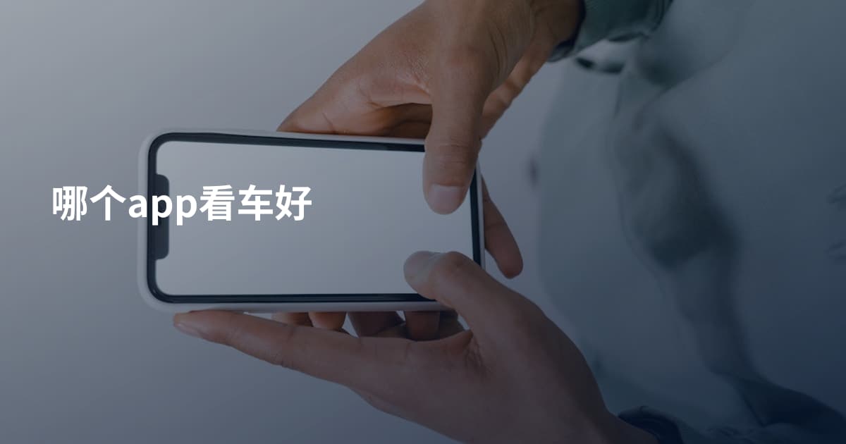 哪个app看车好