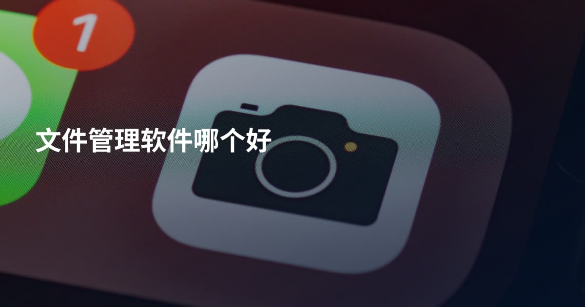 文件管理软件哪个好