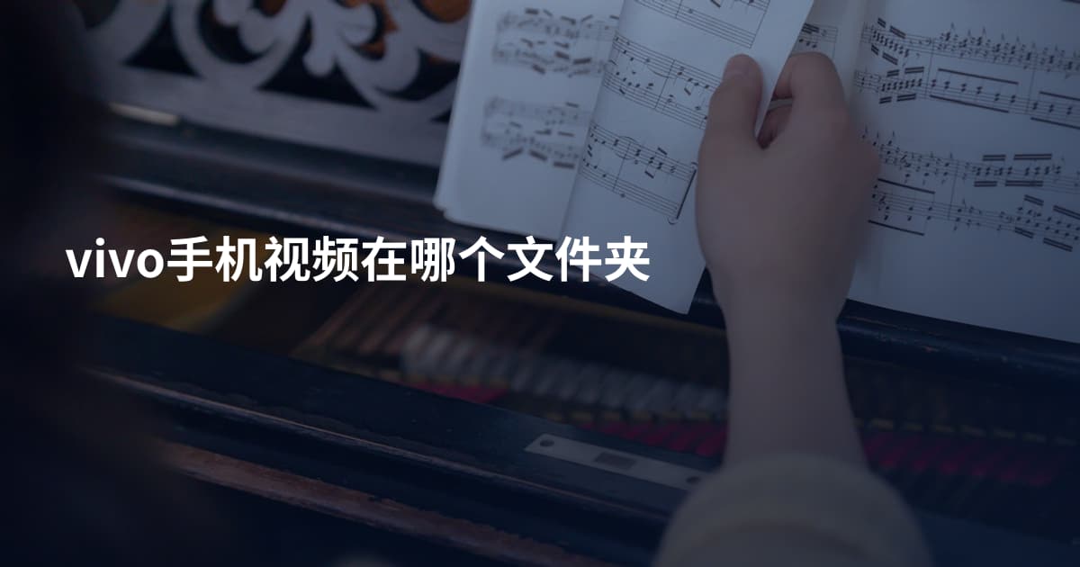 vivo手机视频在哪个文件夹