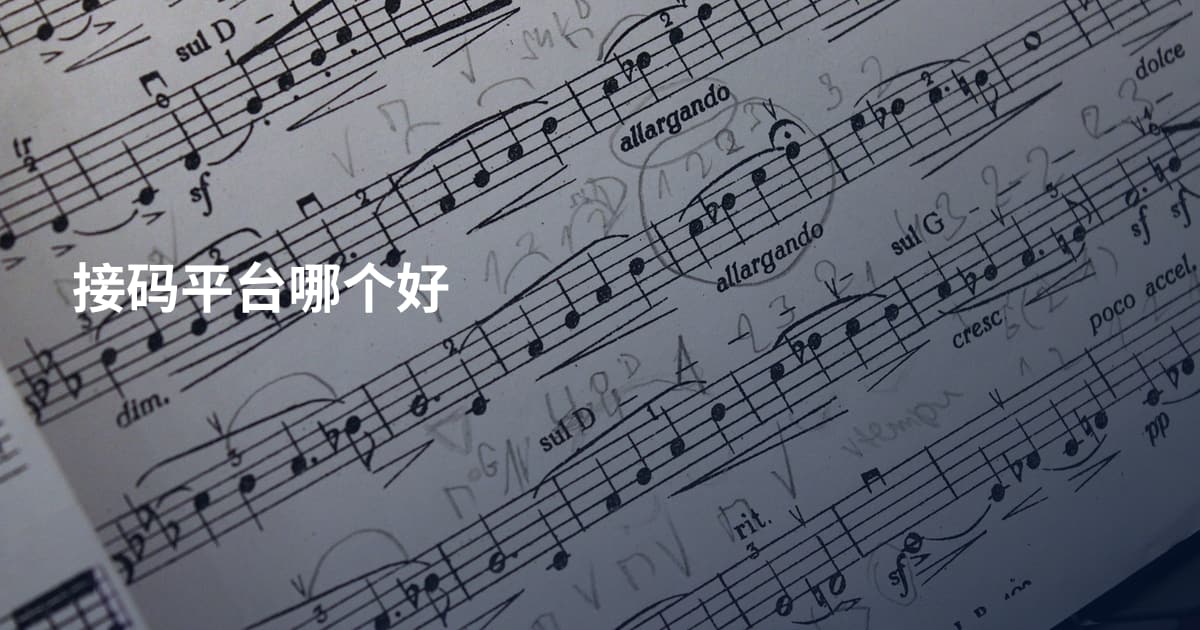 接码平台哪个好