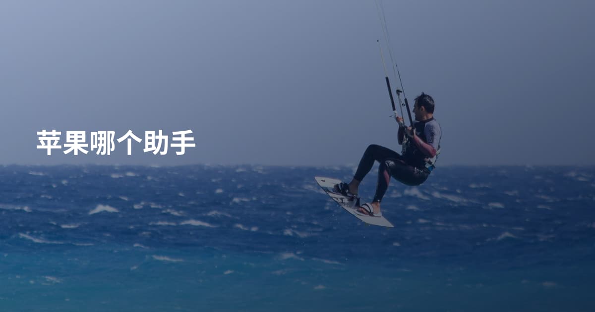 苹果哪个助手