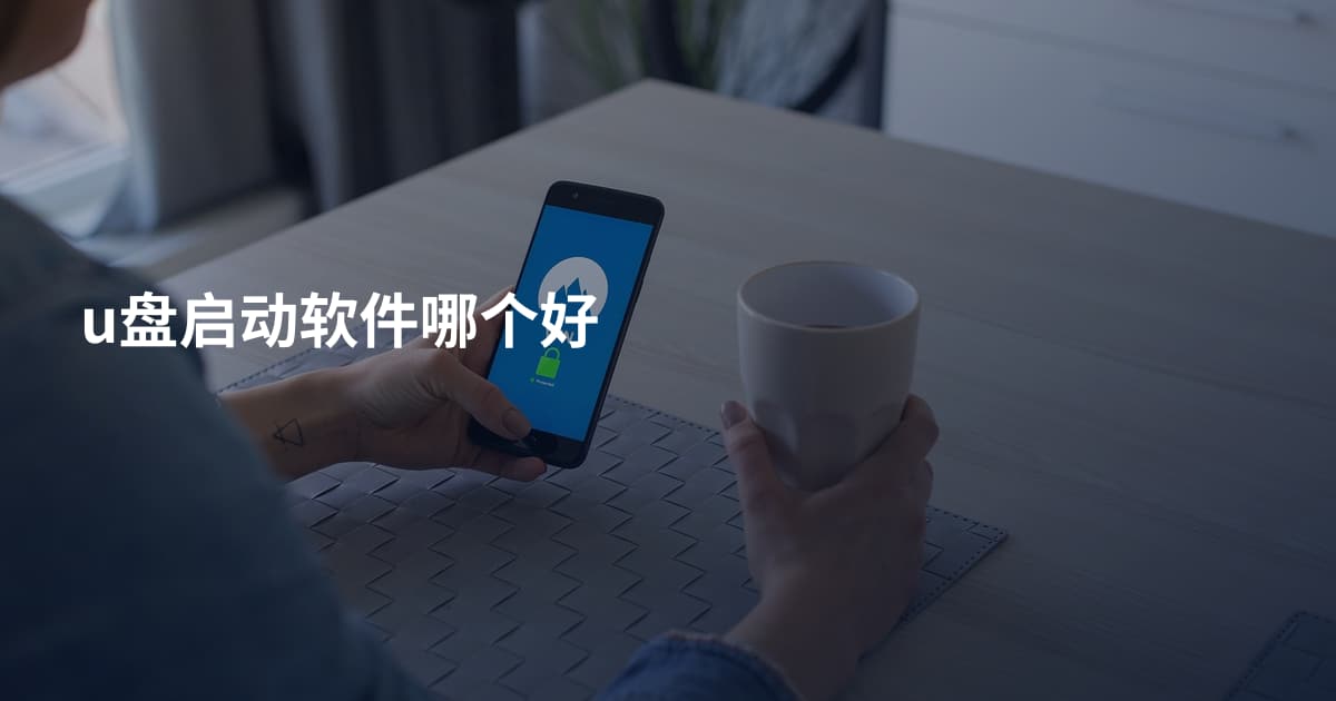 u盘启动软件哪个好