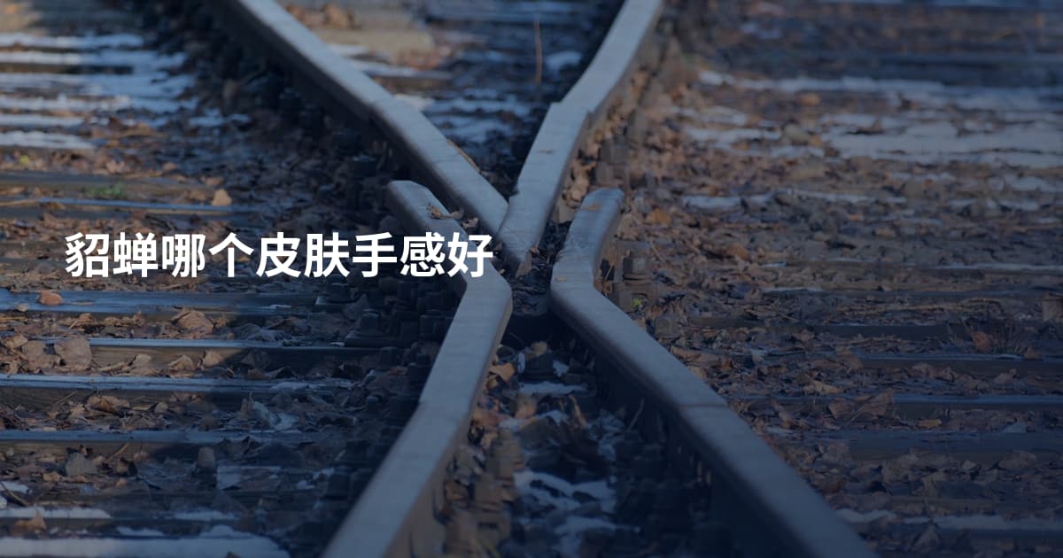 貂蝉哪个皮肤手感好