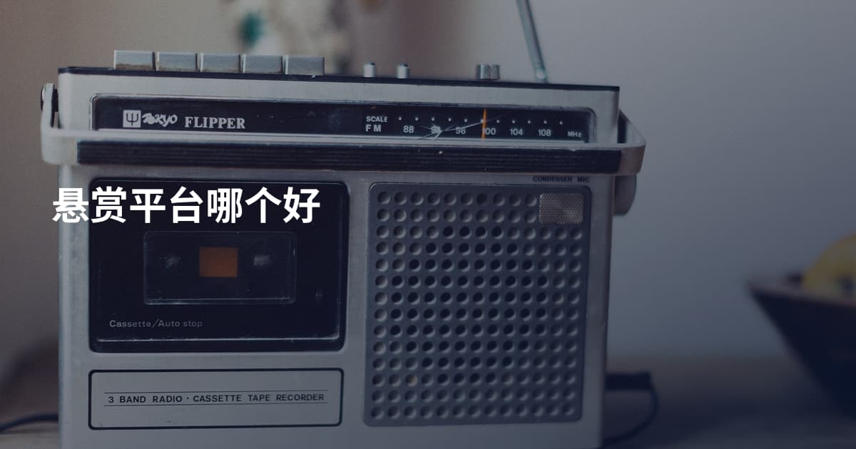 悬赏平台哪个好