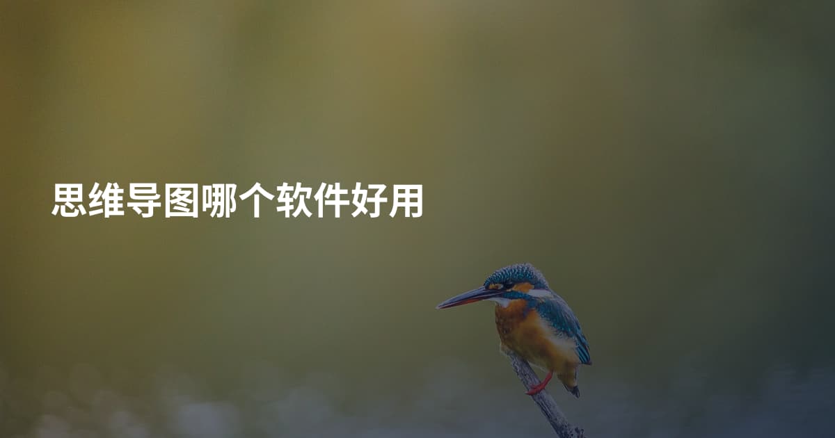 思维导图哪个软件好用