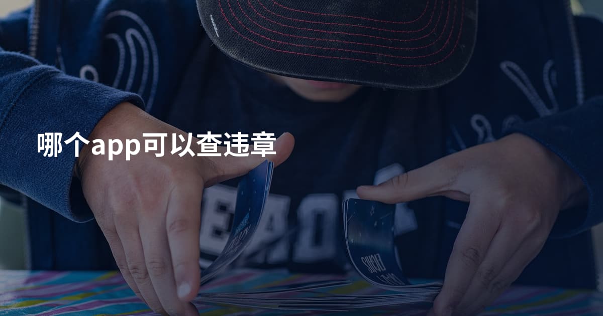 哪个app可以查违章