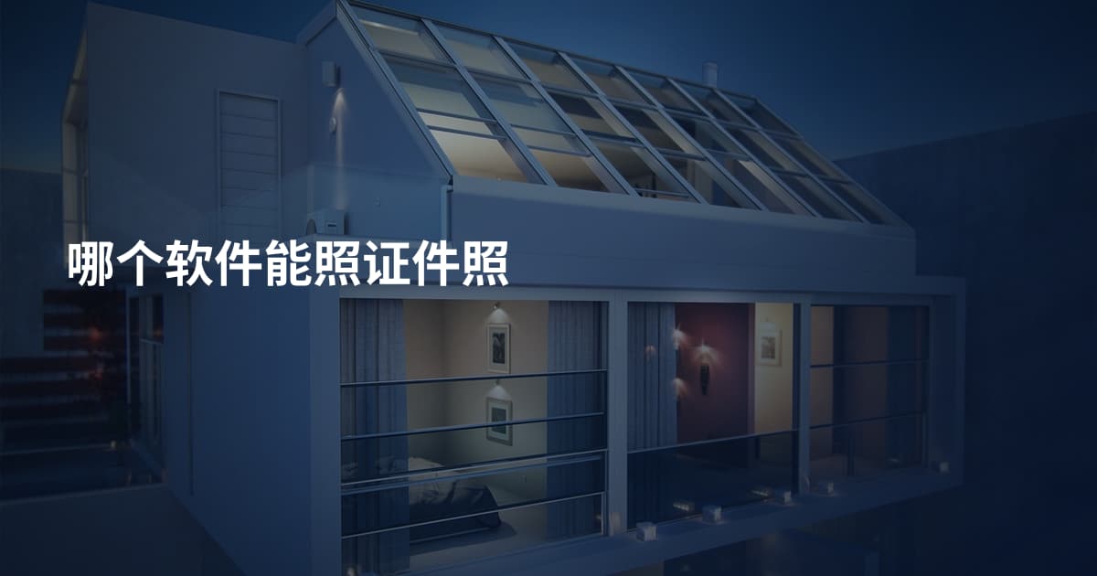 哪个软件能照证件照