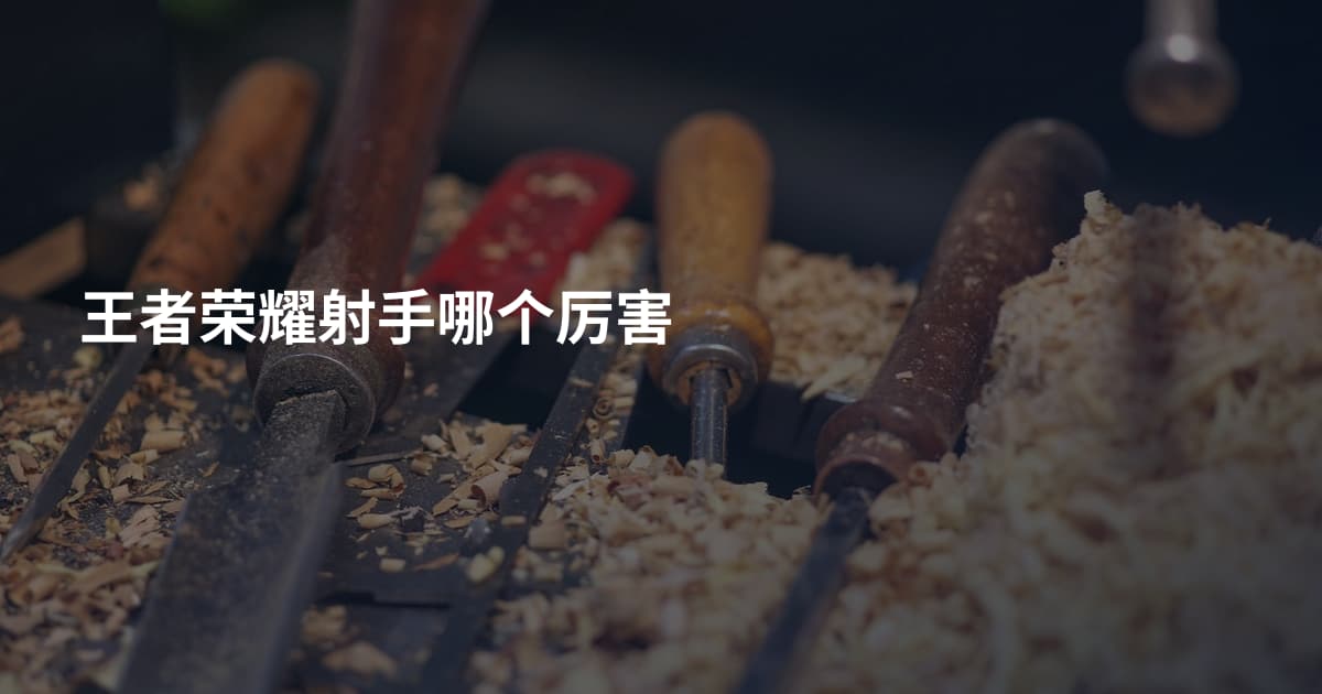 王者荣耀射手哪个厉害