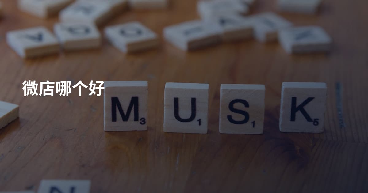 微店哪个好