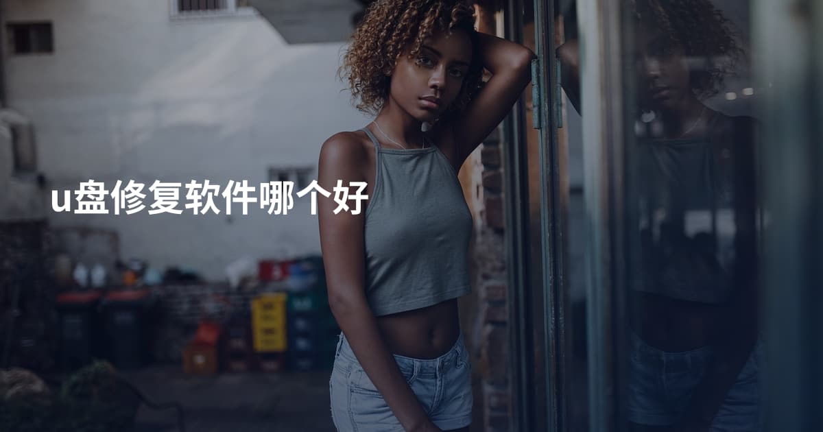 u盘修复软件哪个好