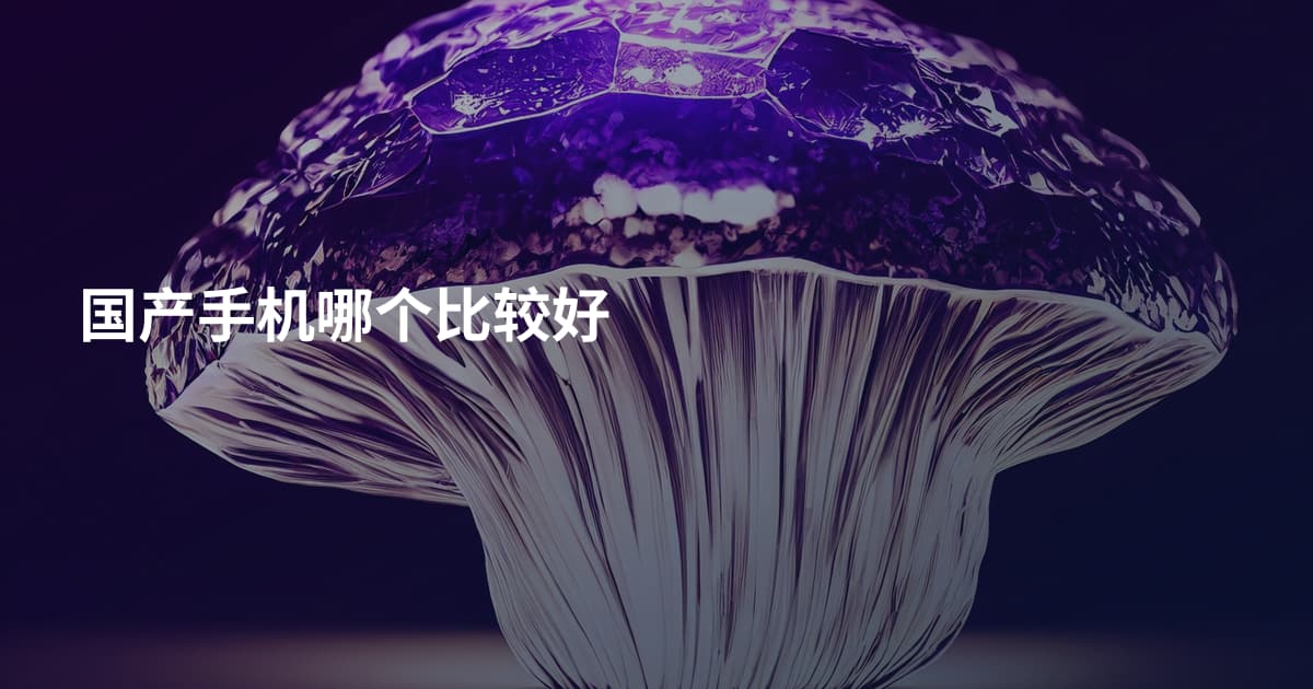 国产手机哪个比较好