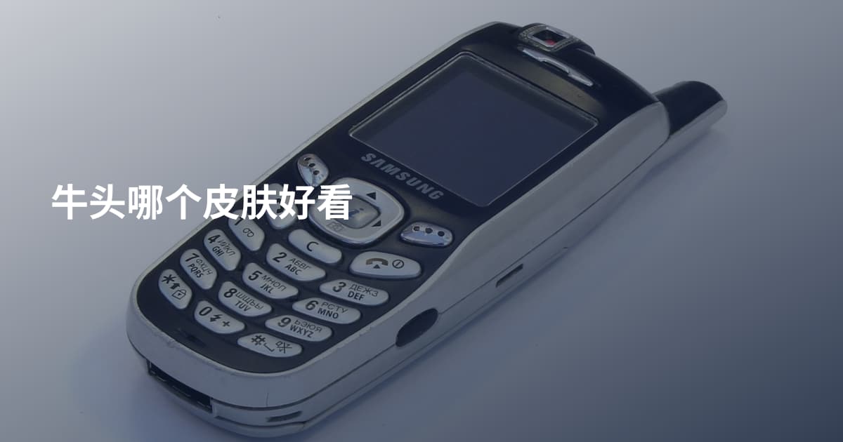 牛头哪个皮肤好看