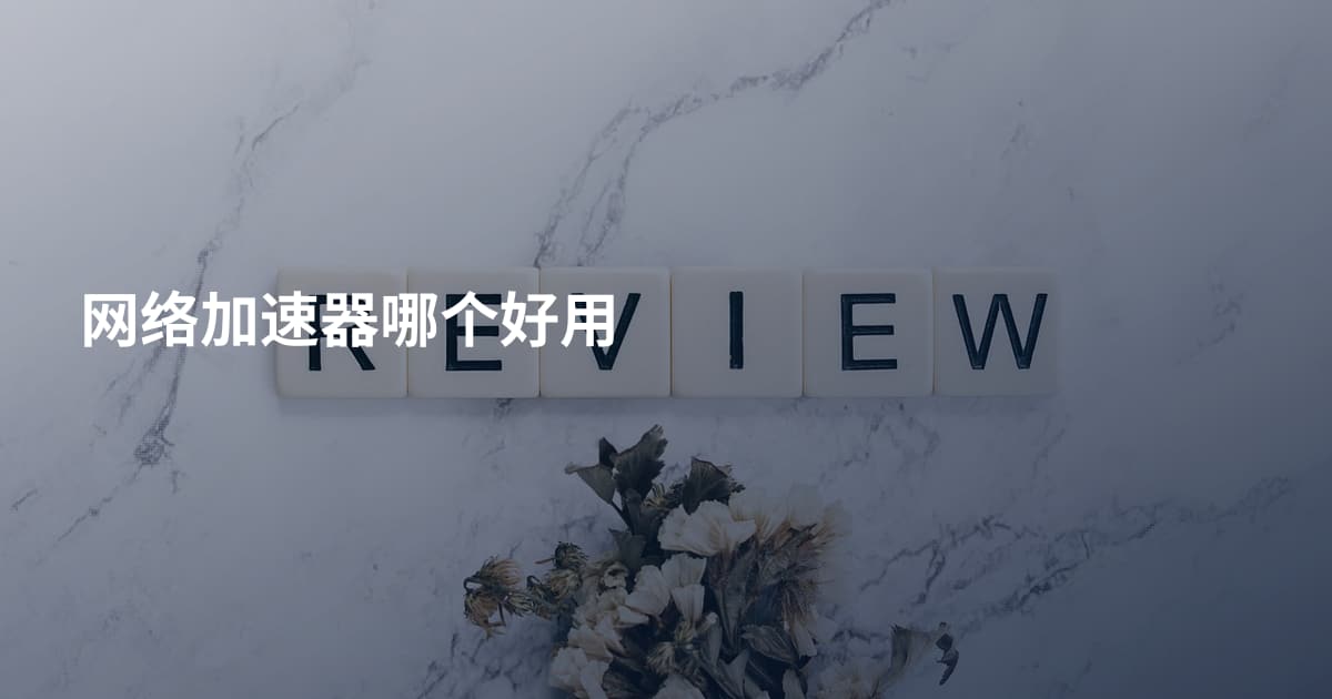 网络加速器哪个好用
