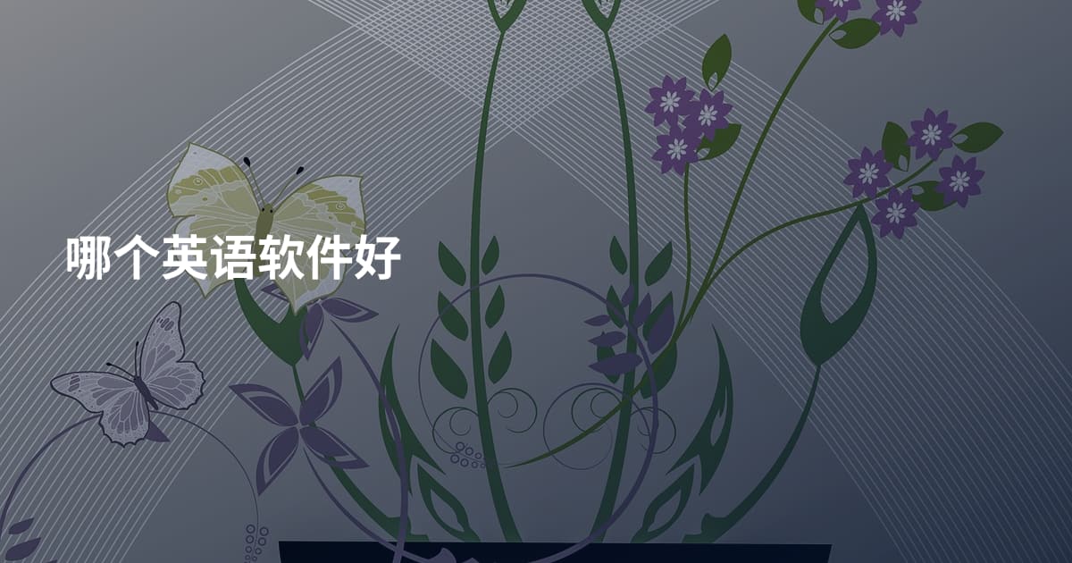 哪个英语软件好