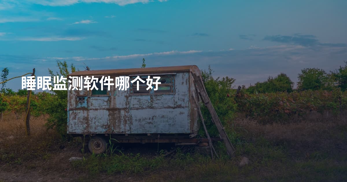 睡眠监测软件哪个好
