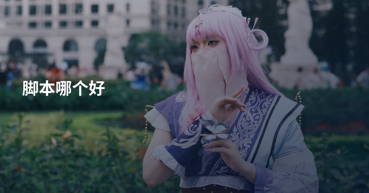 脚本哪个好