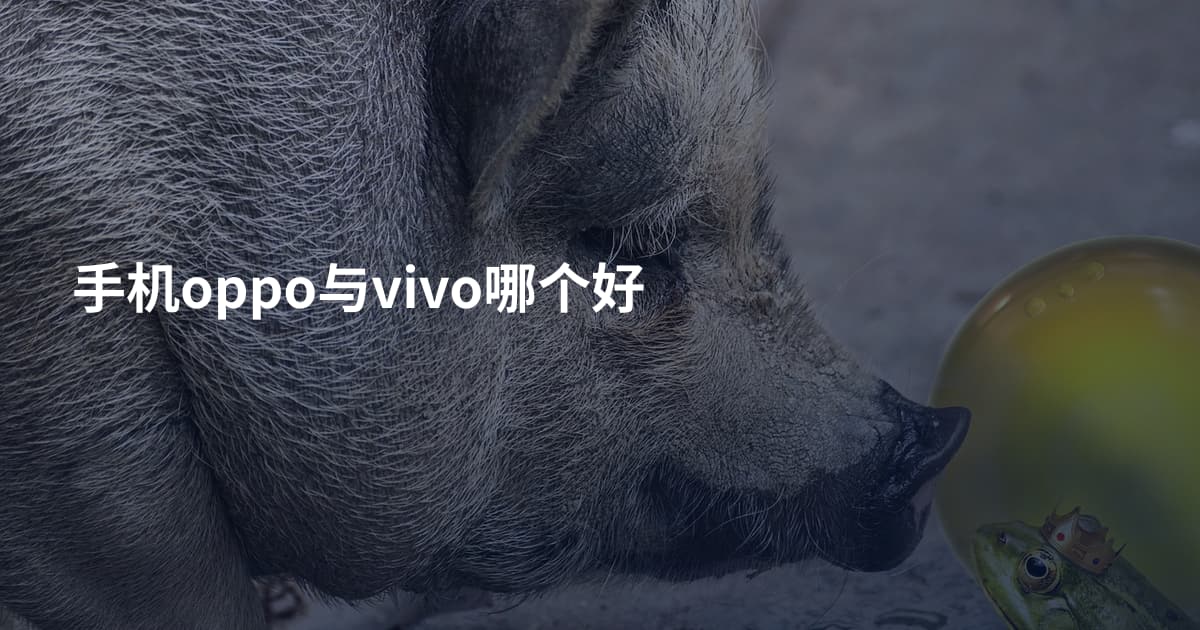 手机oppo与vivo哪个好