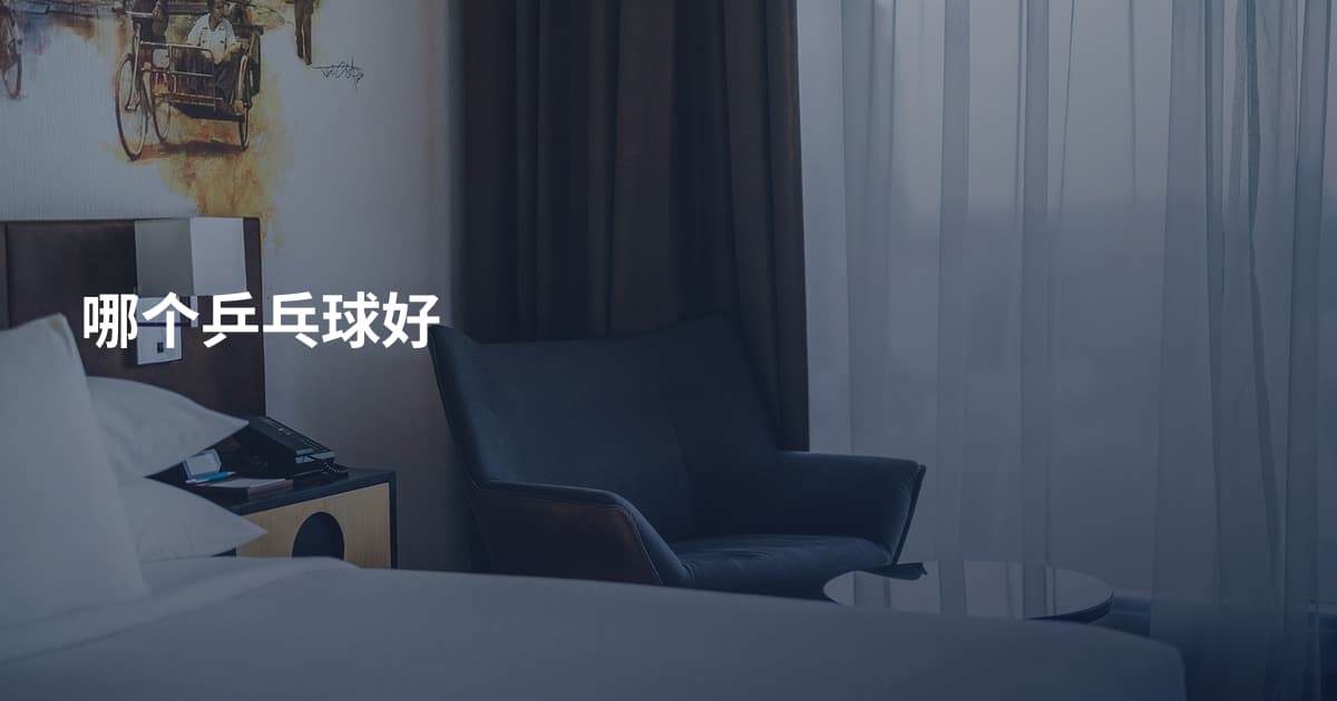 哪个乒乓球好