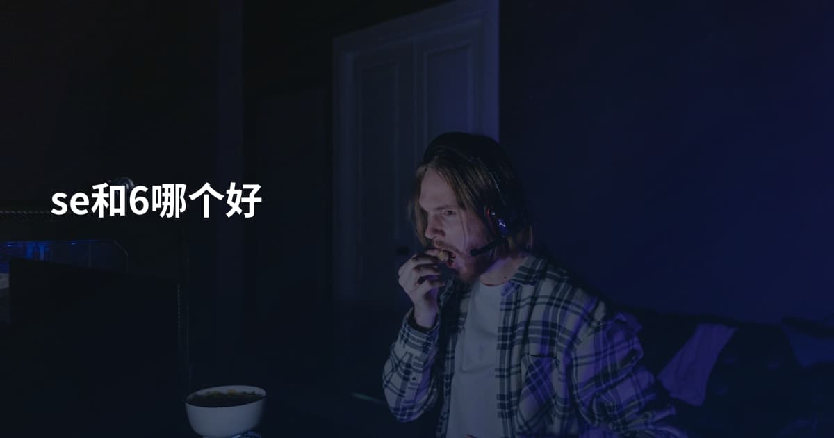 se和6哪个好