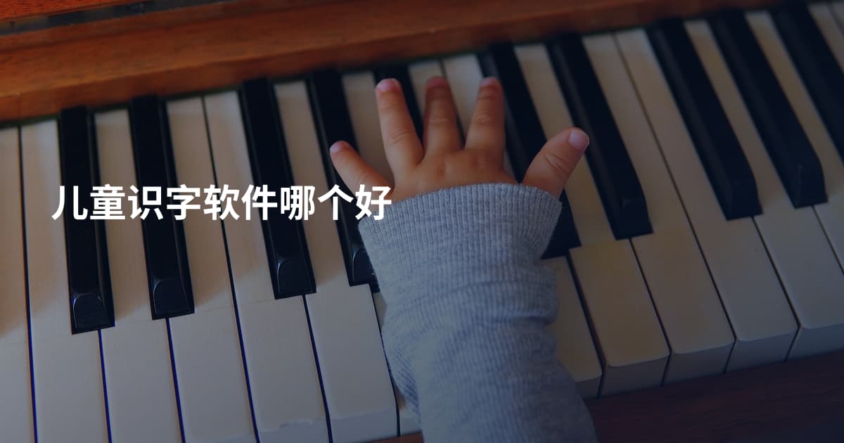 儿童识字软件哪个好