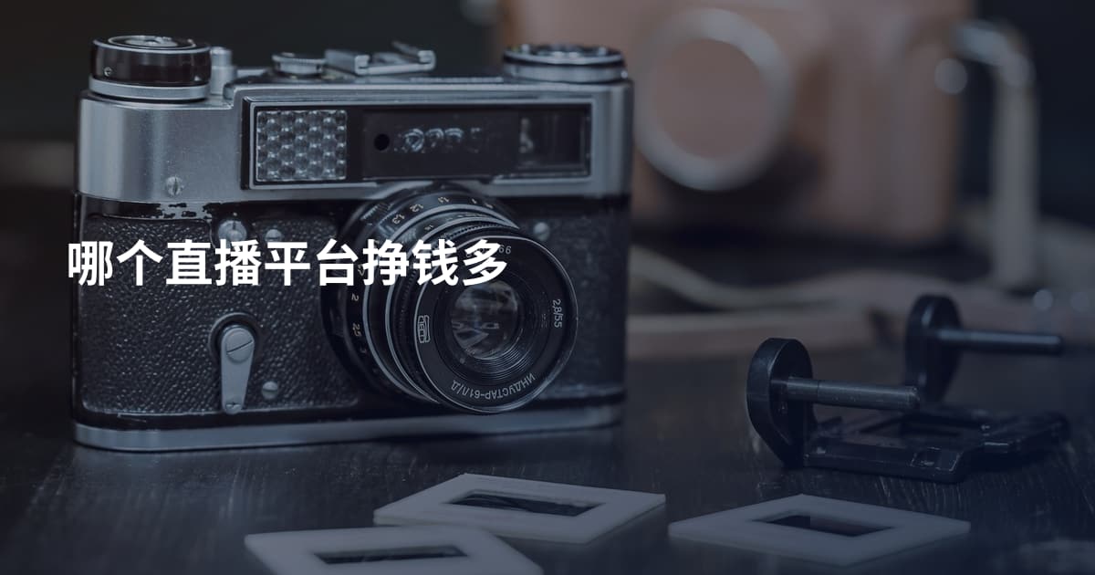 哪个直播平台挣钱多