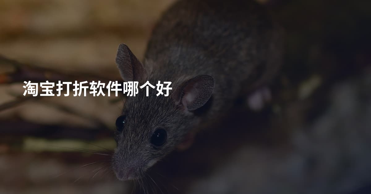 淘宝打折软件哪个好
