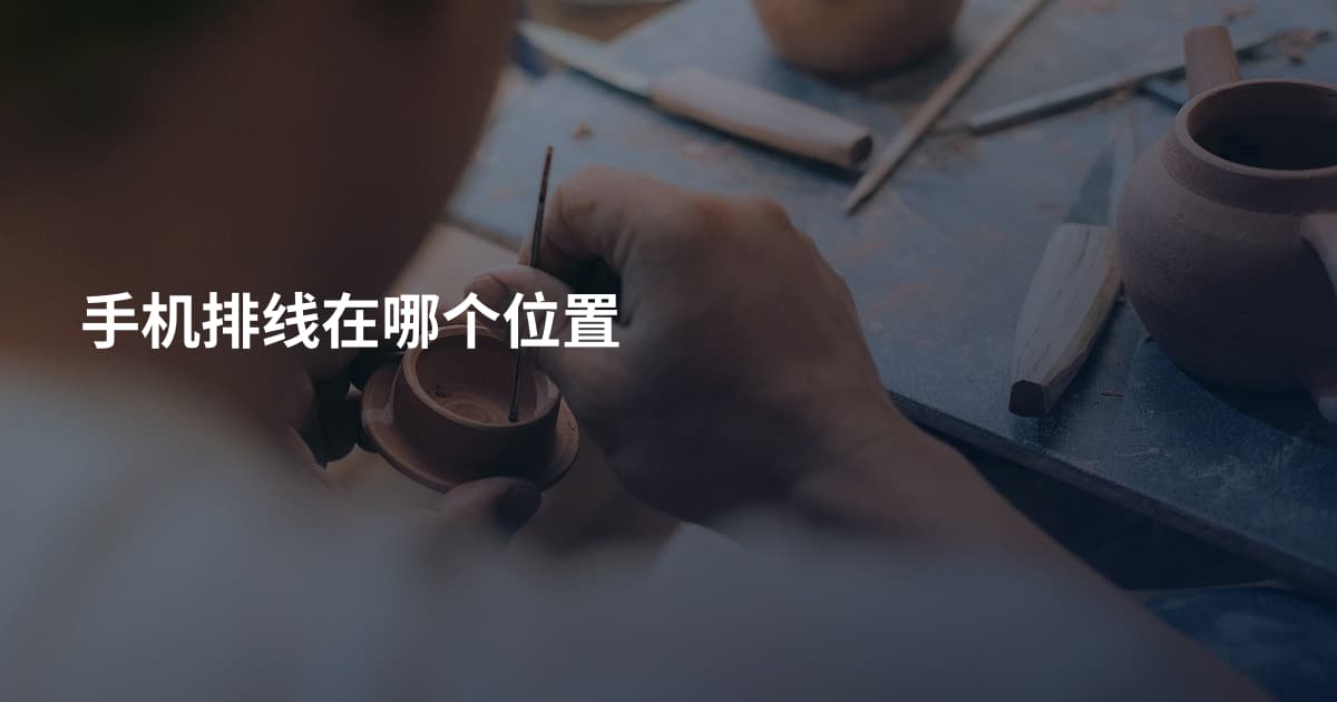 手机排线在哪个位置