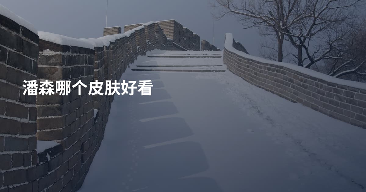 潘森哪个皮肤好看