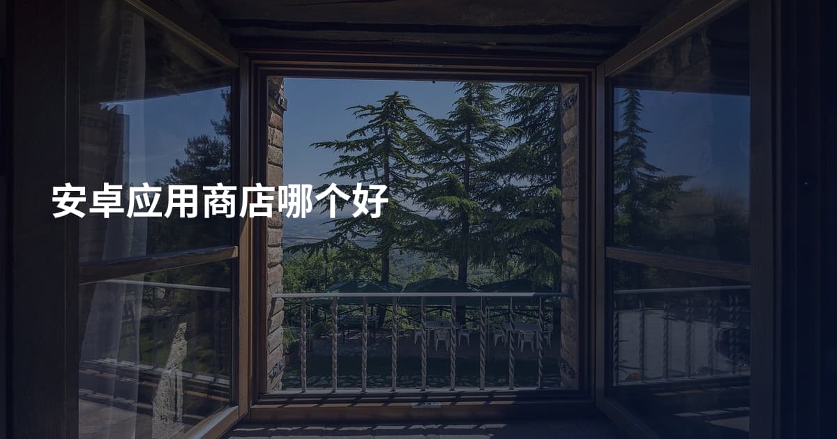 安卓应用商店哪个好
