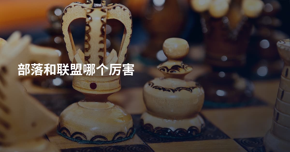部落和联盟哪个厉害
