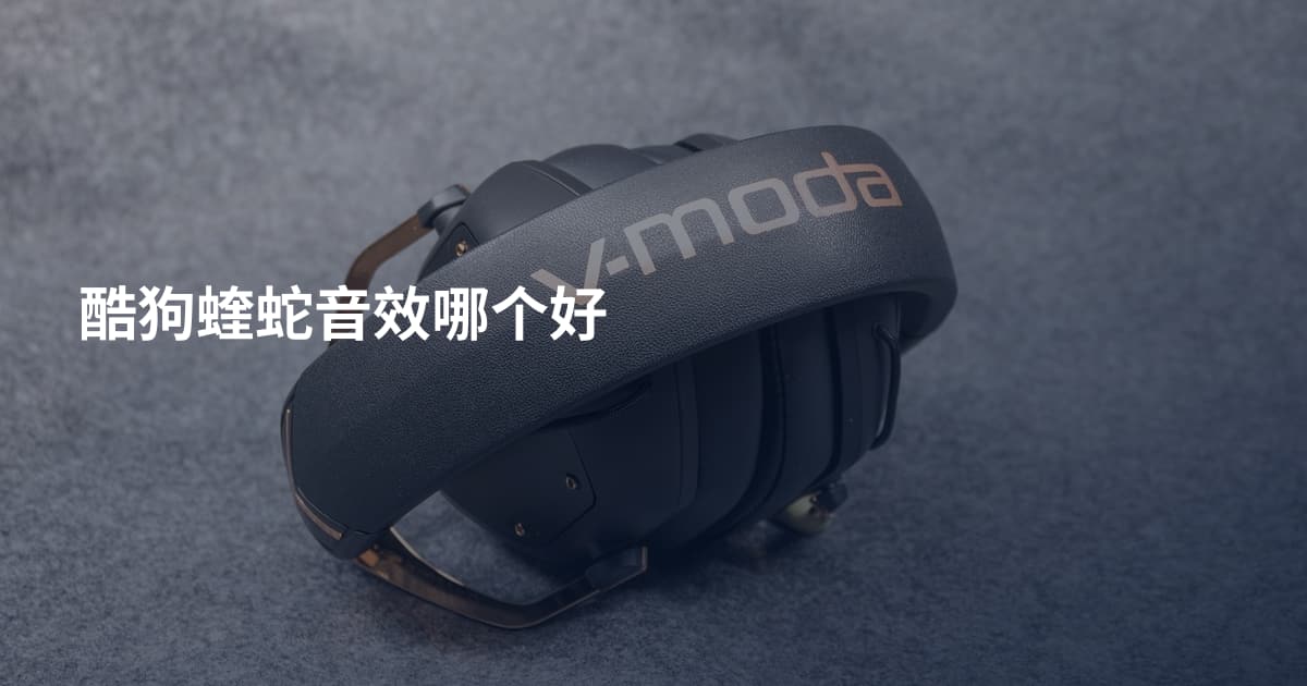 酷狗蝰蛇音效哪个好