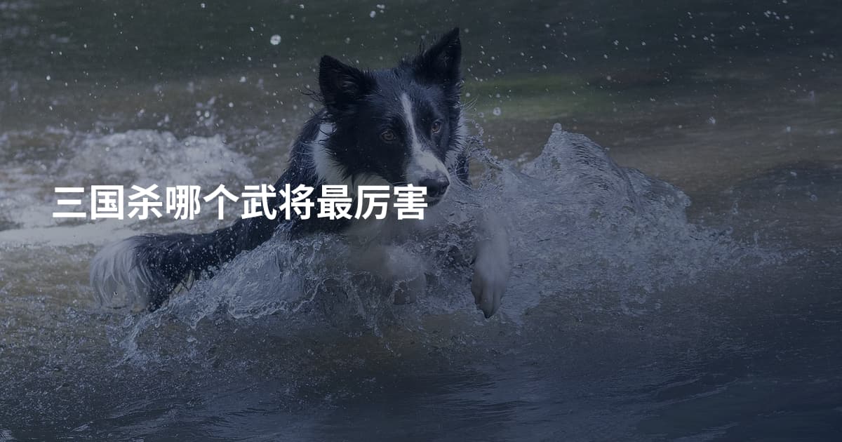三国杀哪个武将最厉害