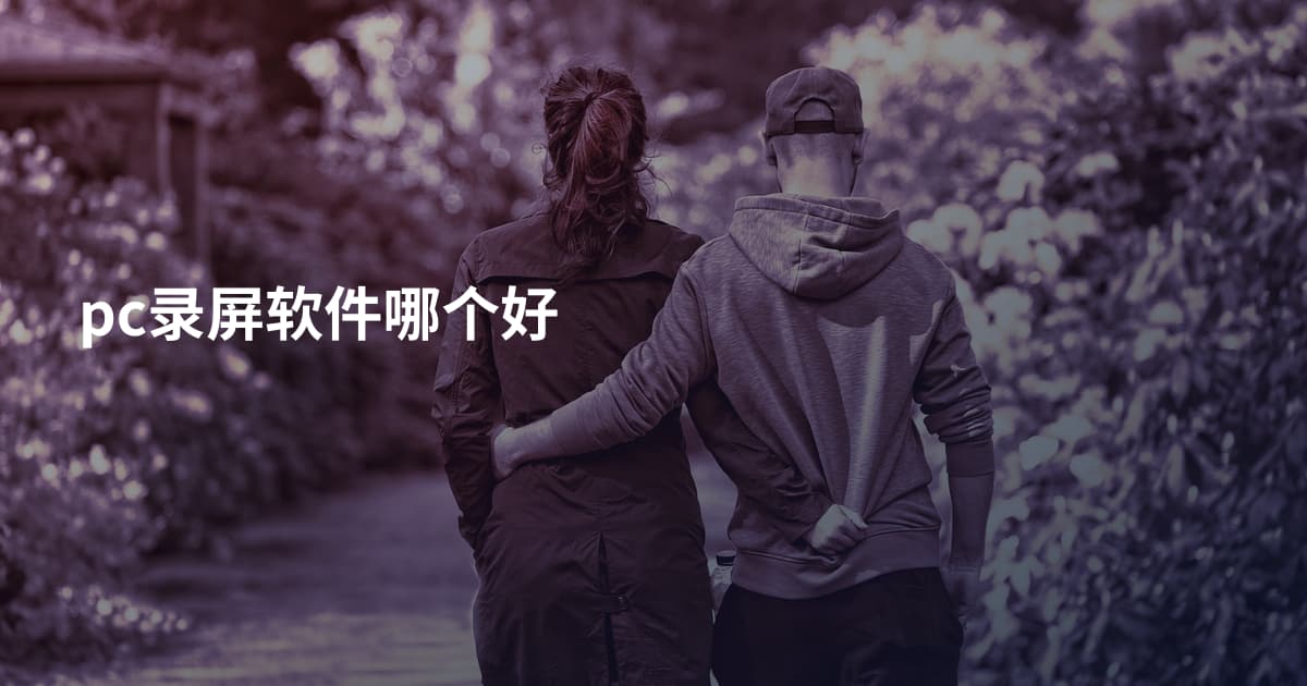 pc录屏软件哪个好