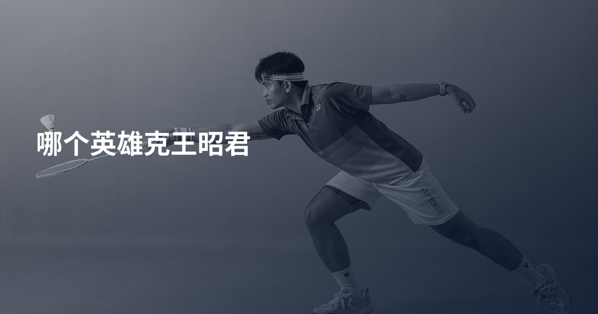 哪个英雄克王昭君
