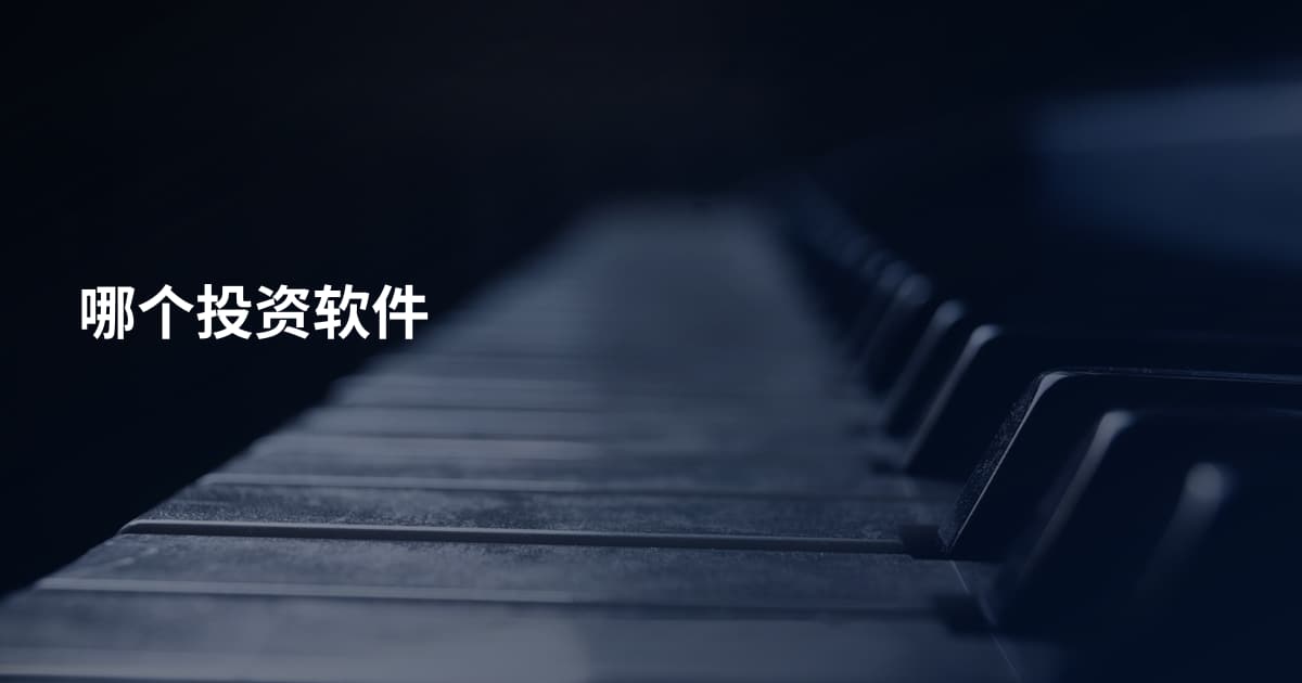 哪个投资软件