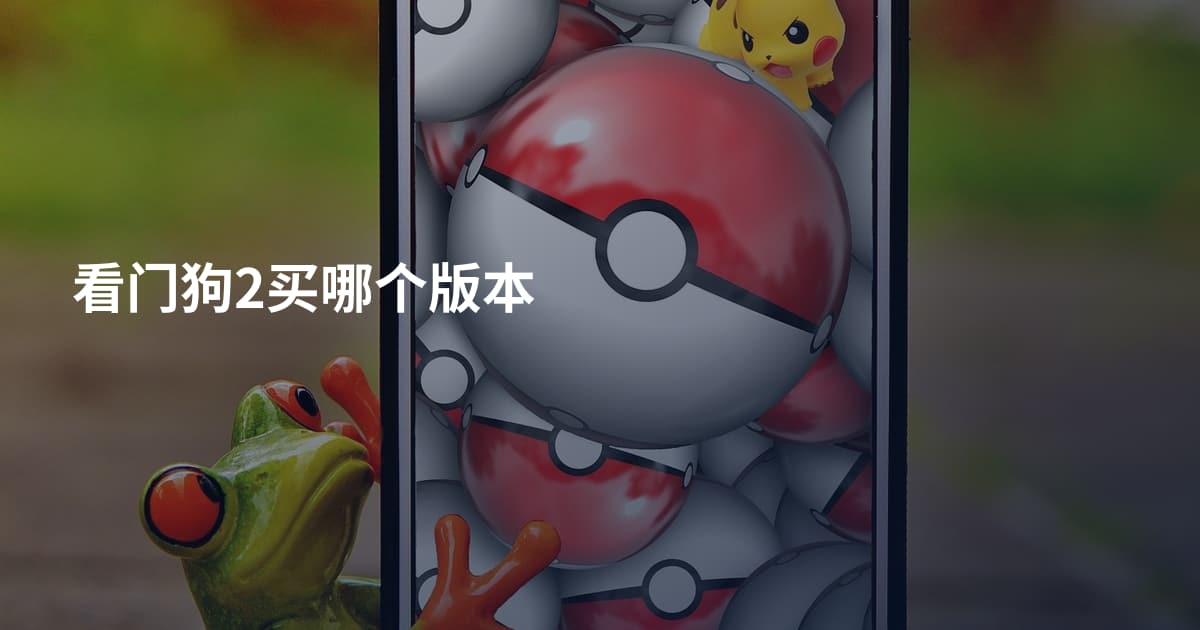 看门狗2买哪个版本