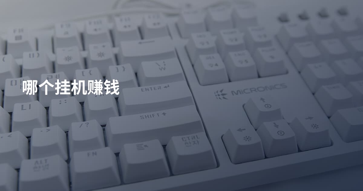 哪个挂机赚钱
