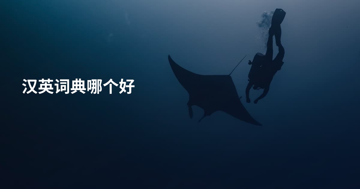 汉英词典哪个好