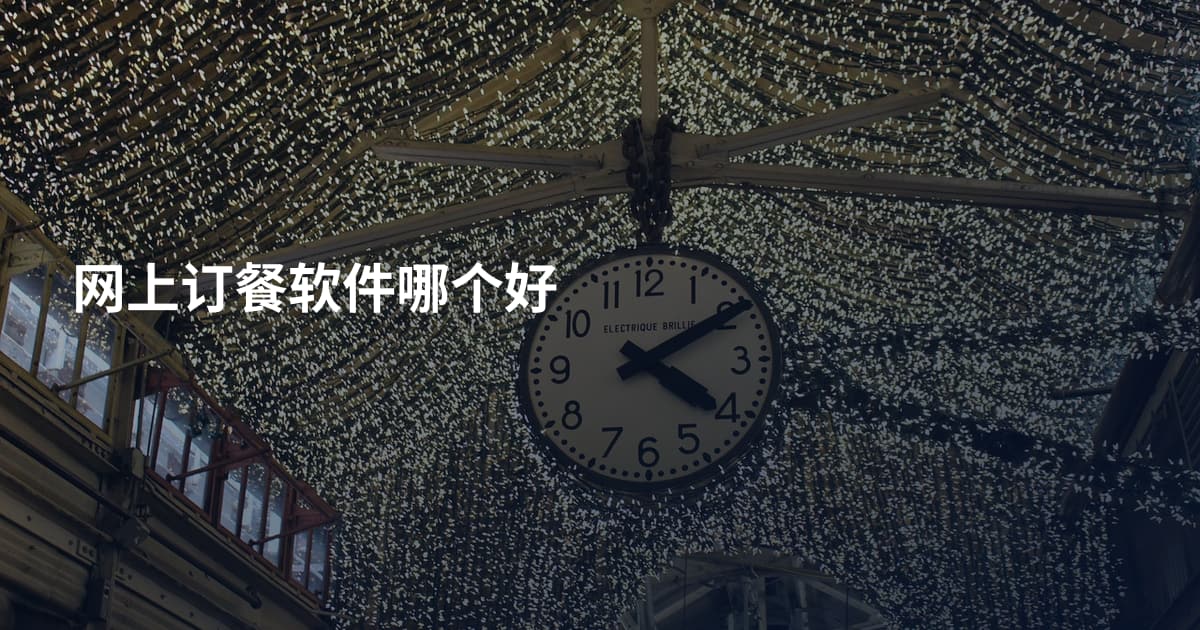 网上订餐软件哪个好