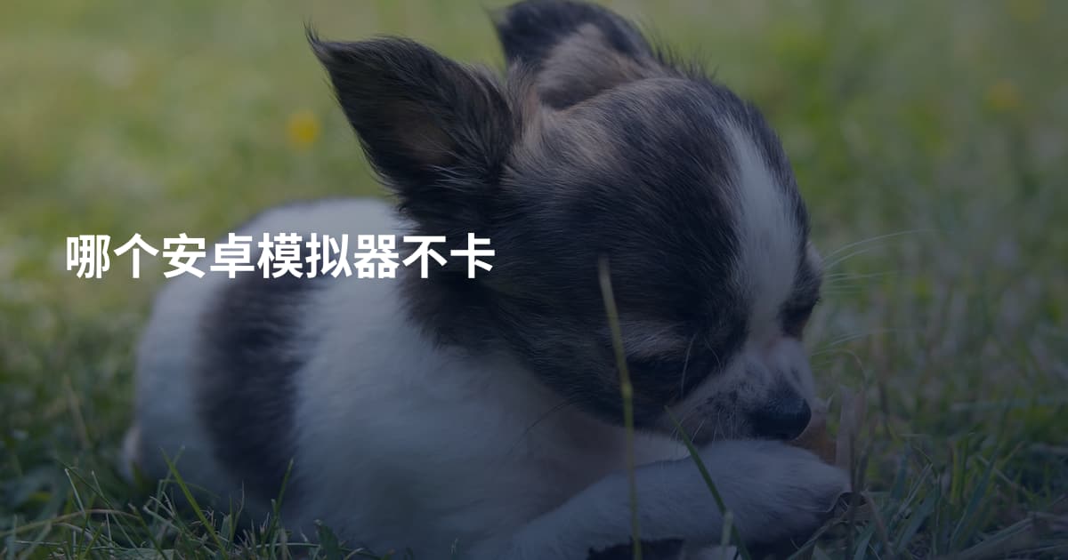 哪个安卓模拟器不卡