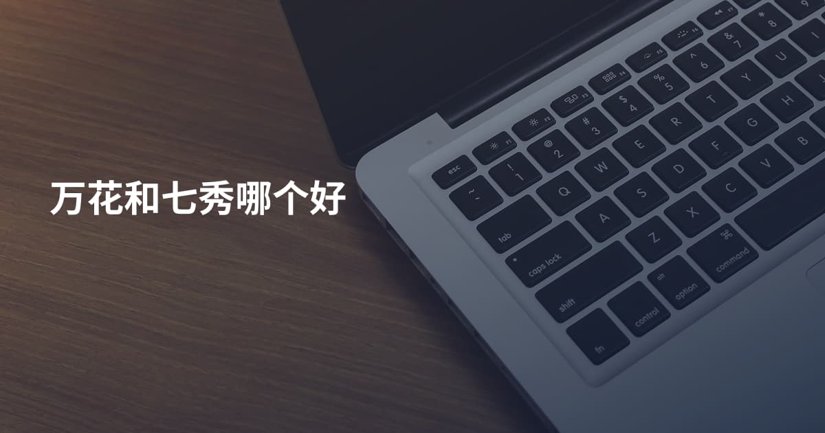 万花和七秀哪个好